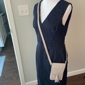 3/$20 Small Gray Tassel Crossbody